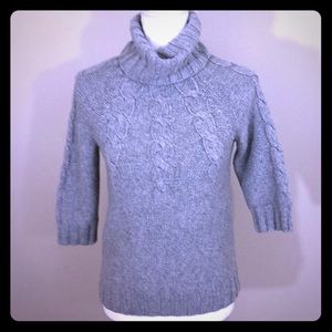 ❤️GAP small heather gray wool turtle neck sweater